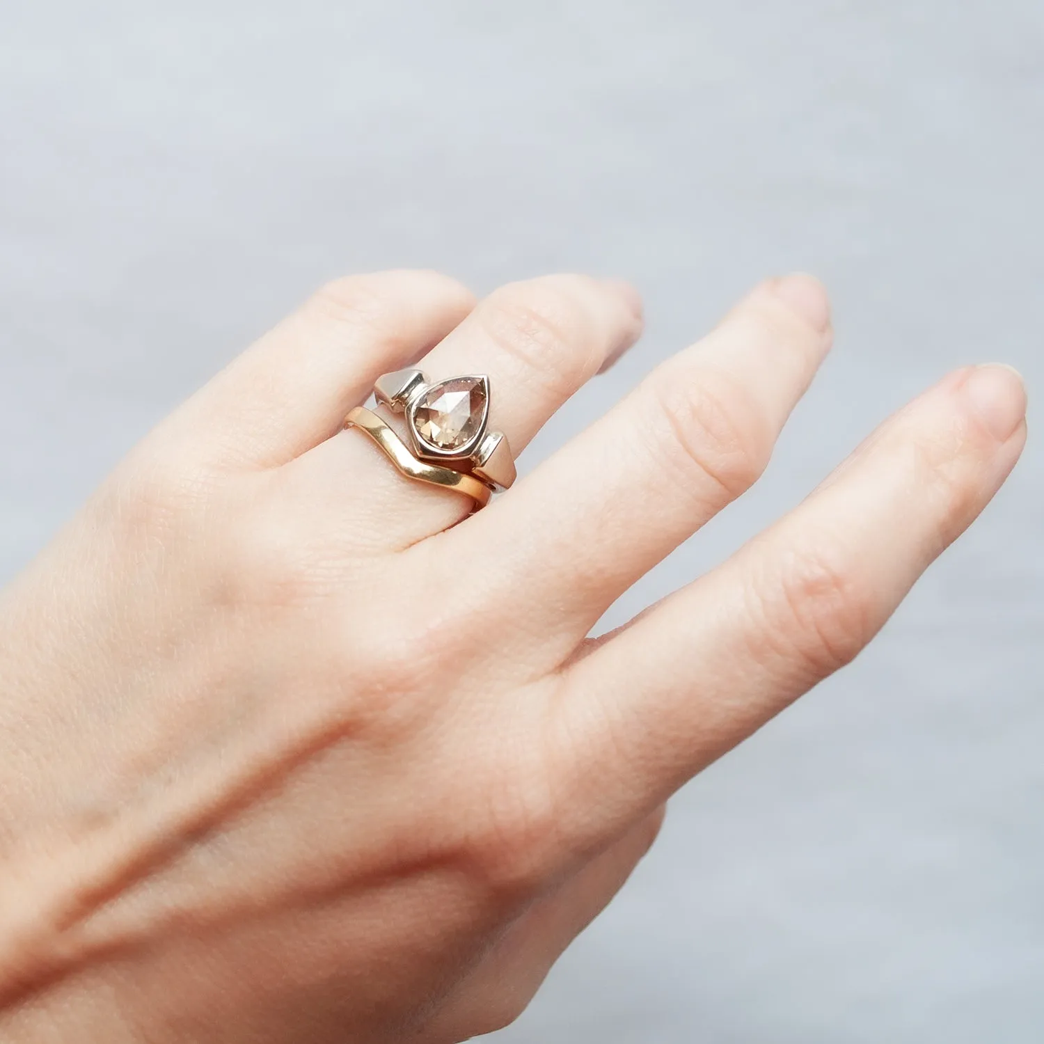 Desert Snow Lighthouse Ring