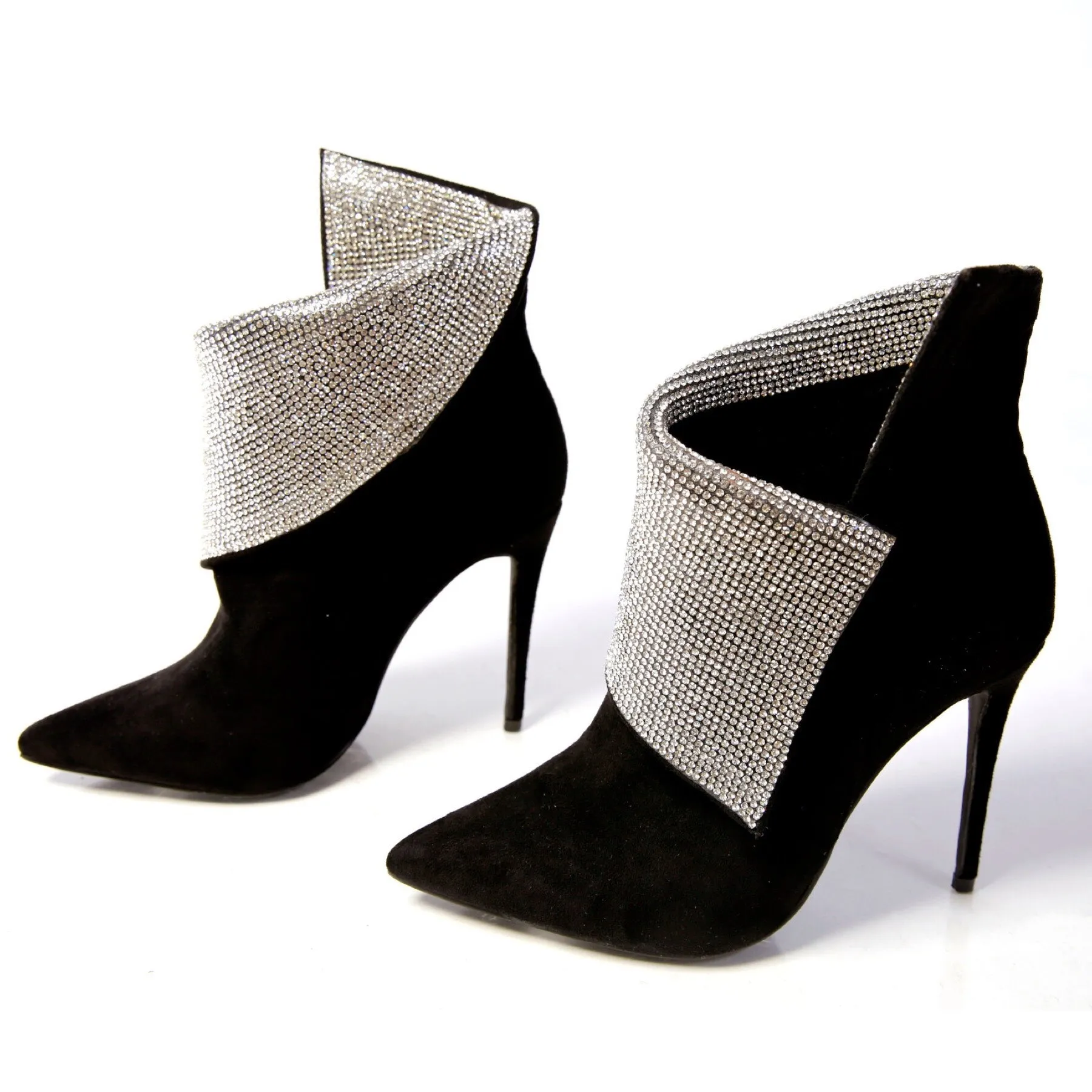 Diamond Lover - Black Bling Booties