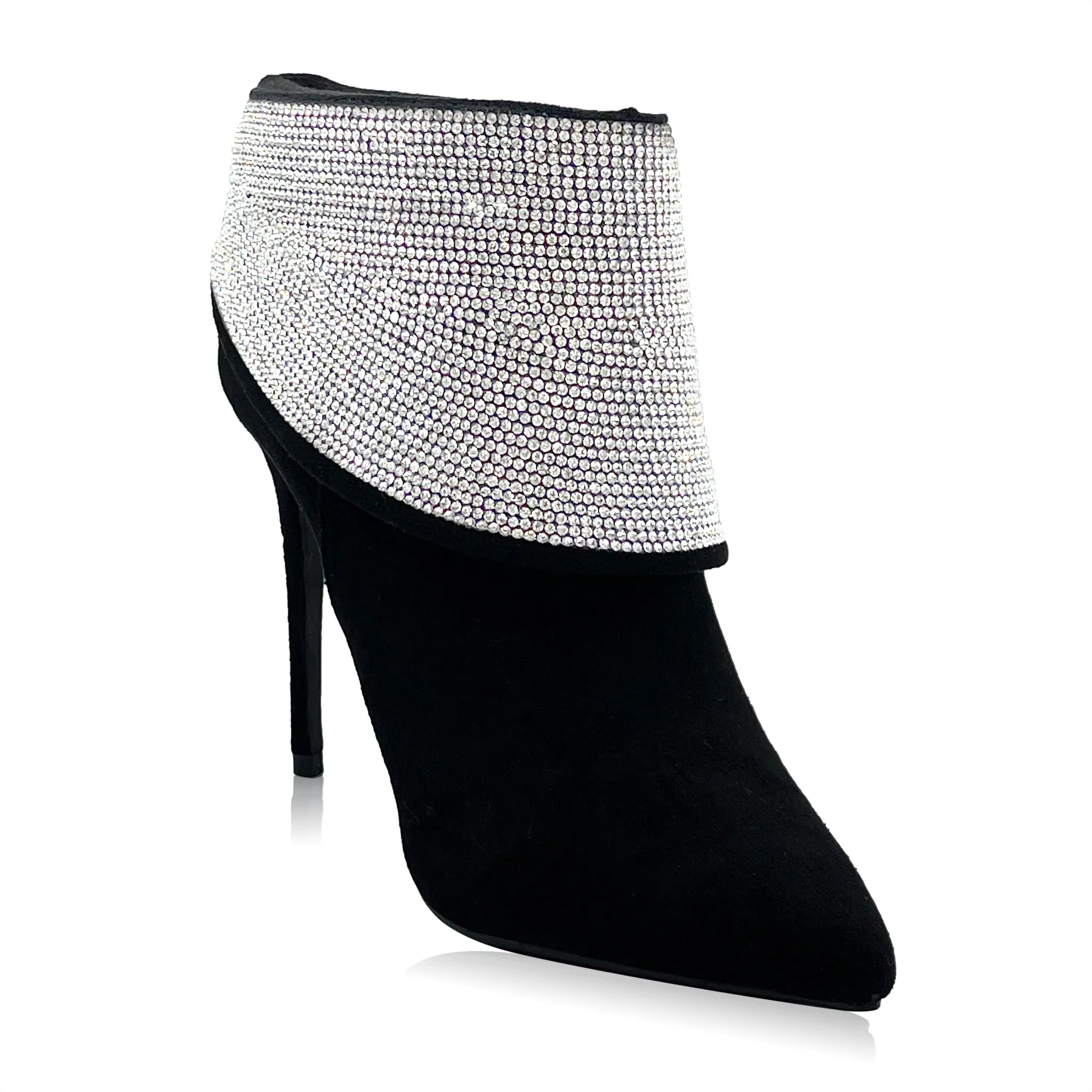 Diamond Lover - Black Bling Booties