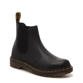 Dr. Martens Womens 2976 Black Leather Chelsea Boots - Pull-On Style