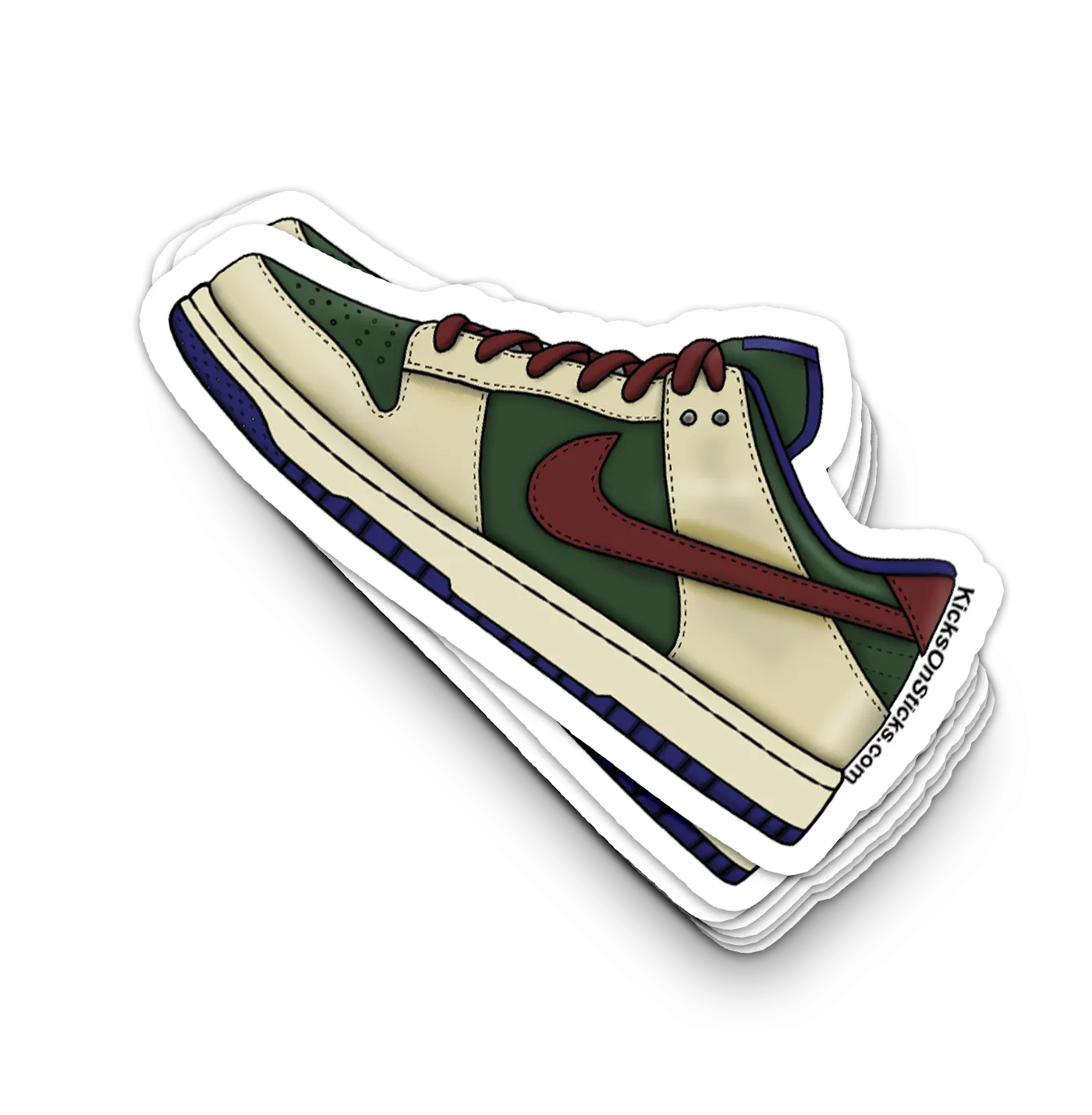 Dunk Low "FNTY Fir Green" Sneaker Sticker