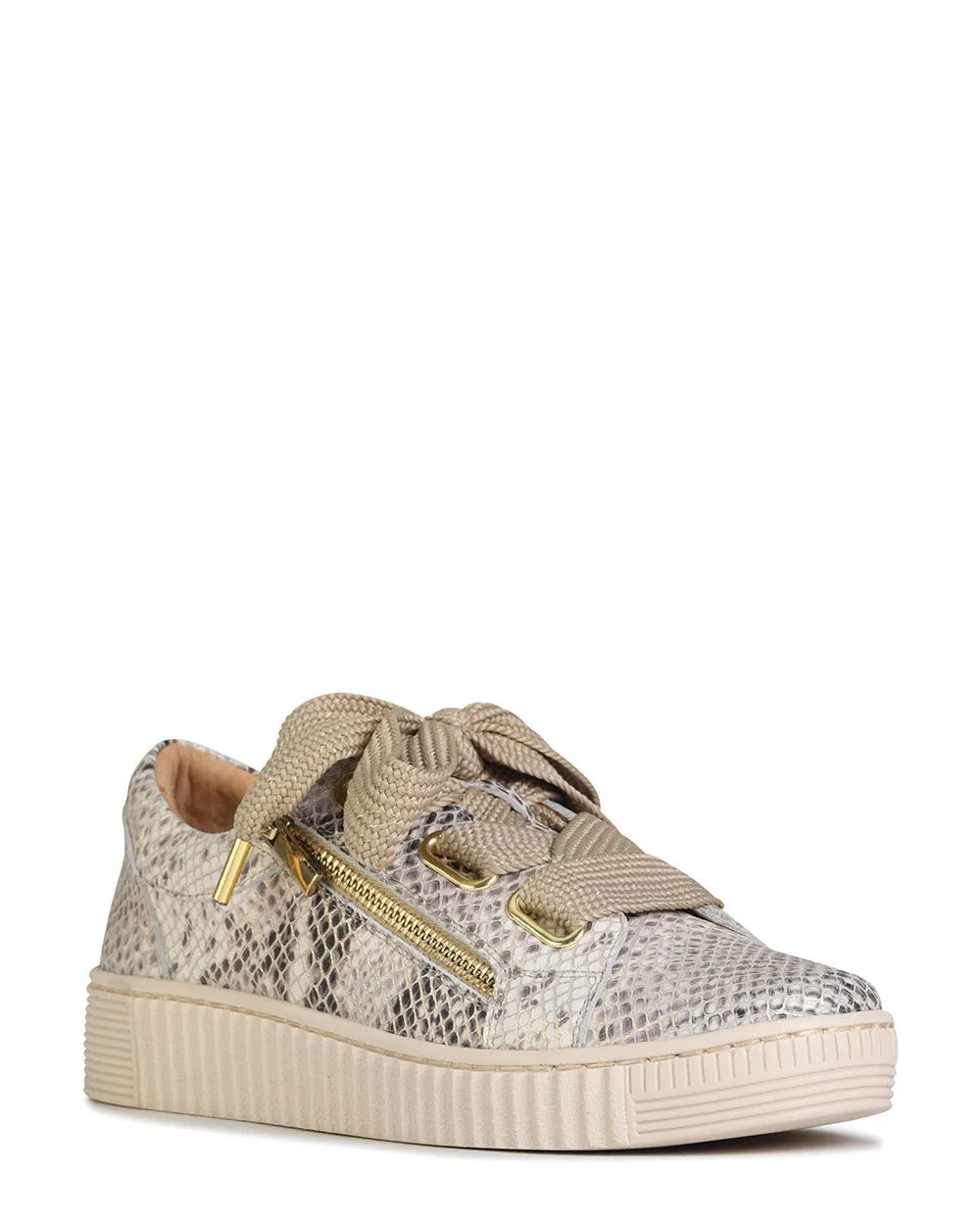 EOS Jovi Champagne Snake Leather Casual