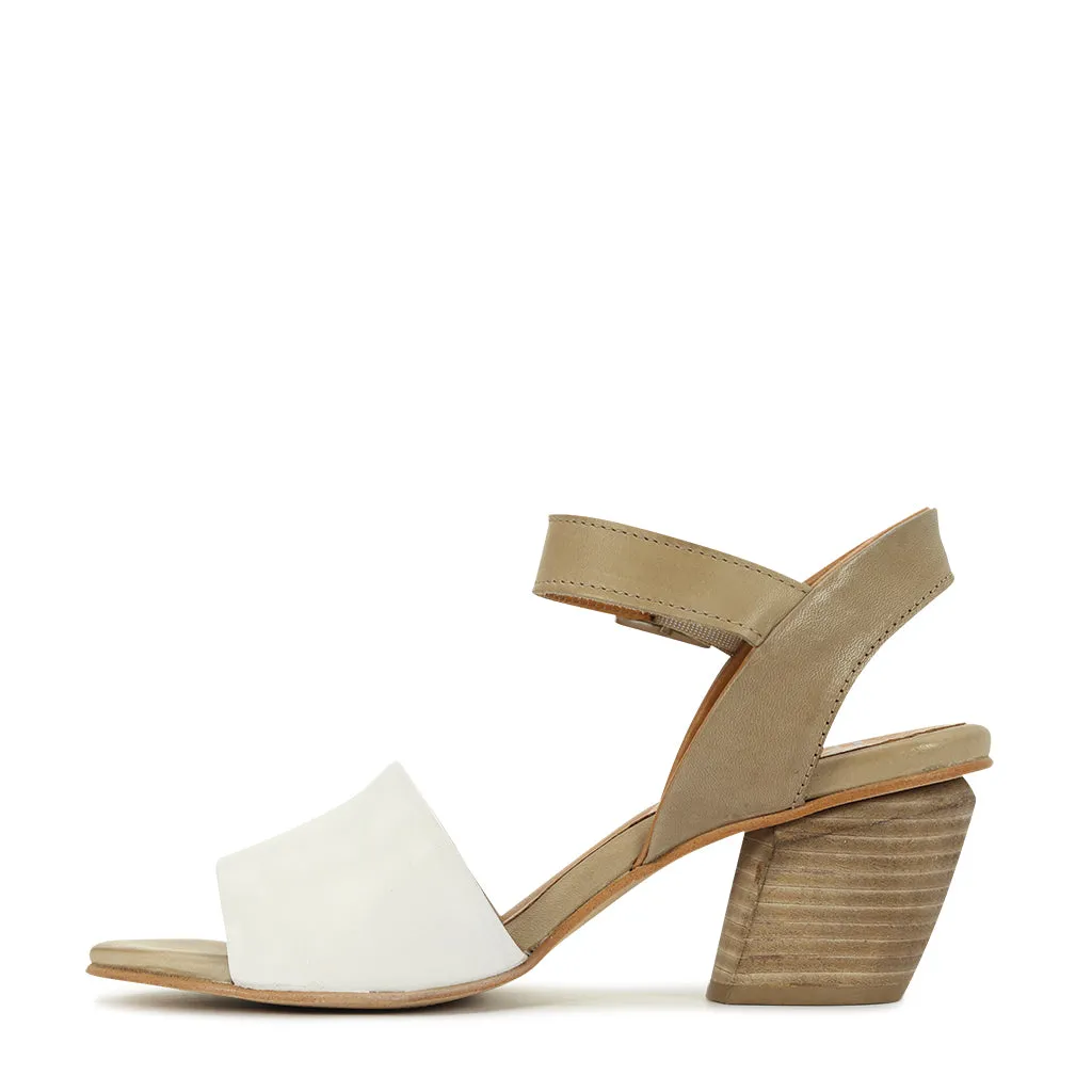 Facia Leather Sandals