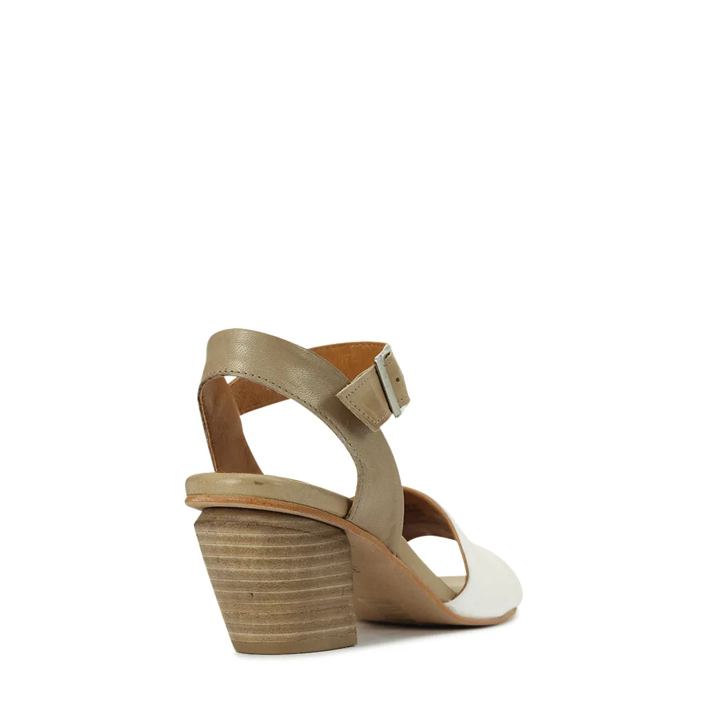 Facia Leather Sandals