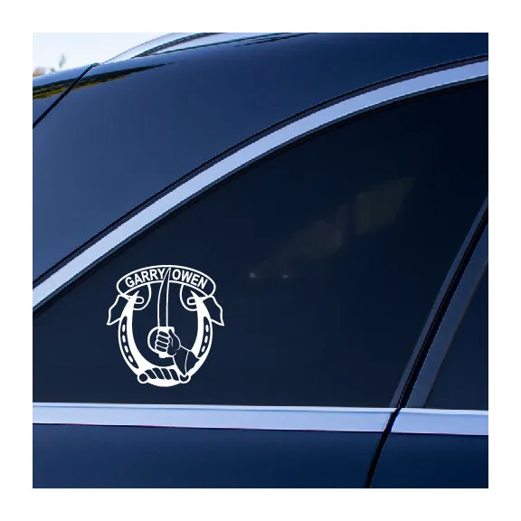 Garry Owen 7th Cavalry vinyl decal