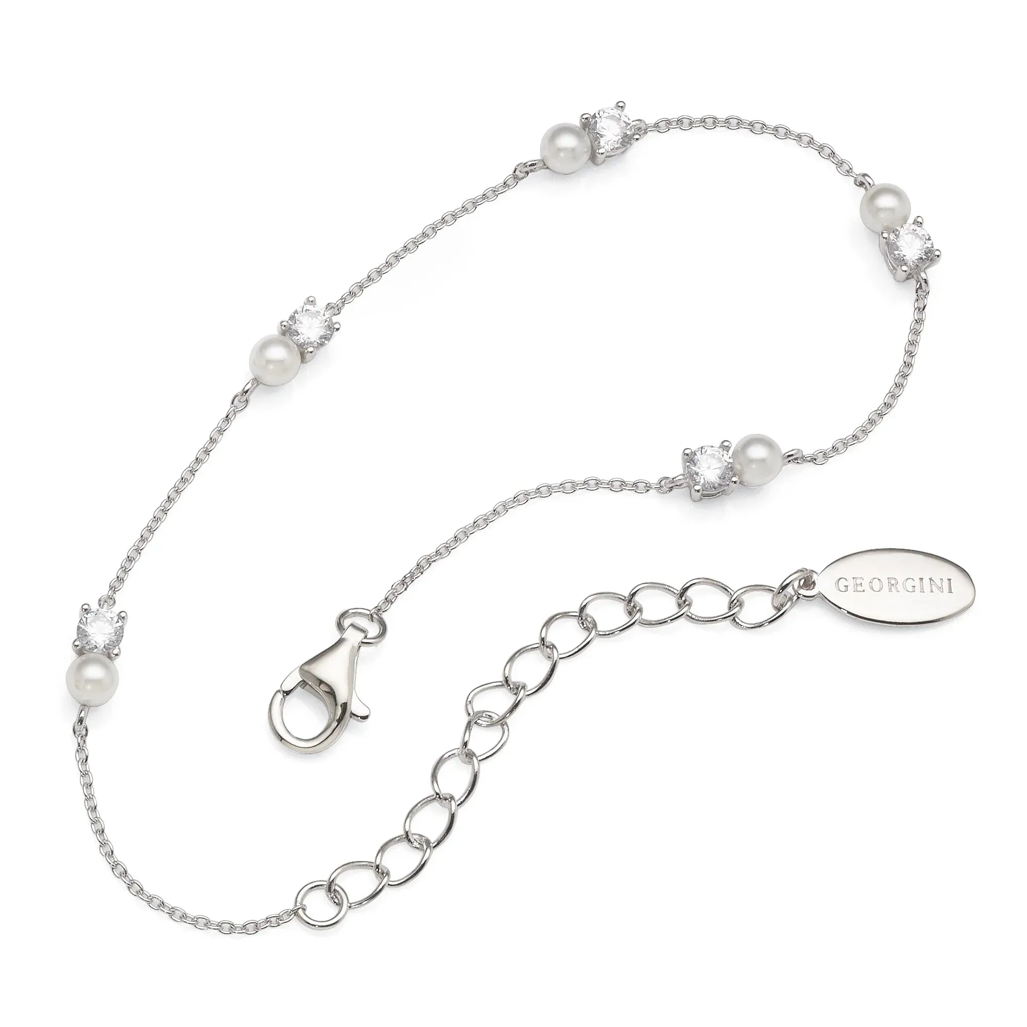 Georgini Sterling Silver Noel Nights Snow Drop Bracelet