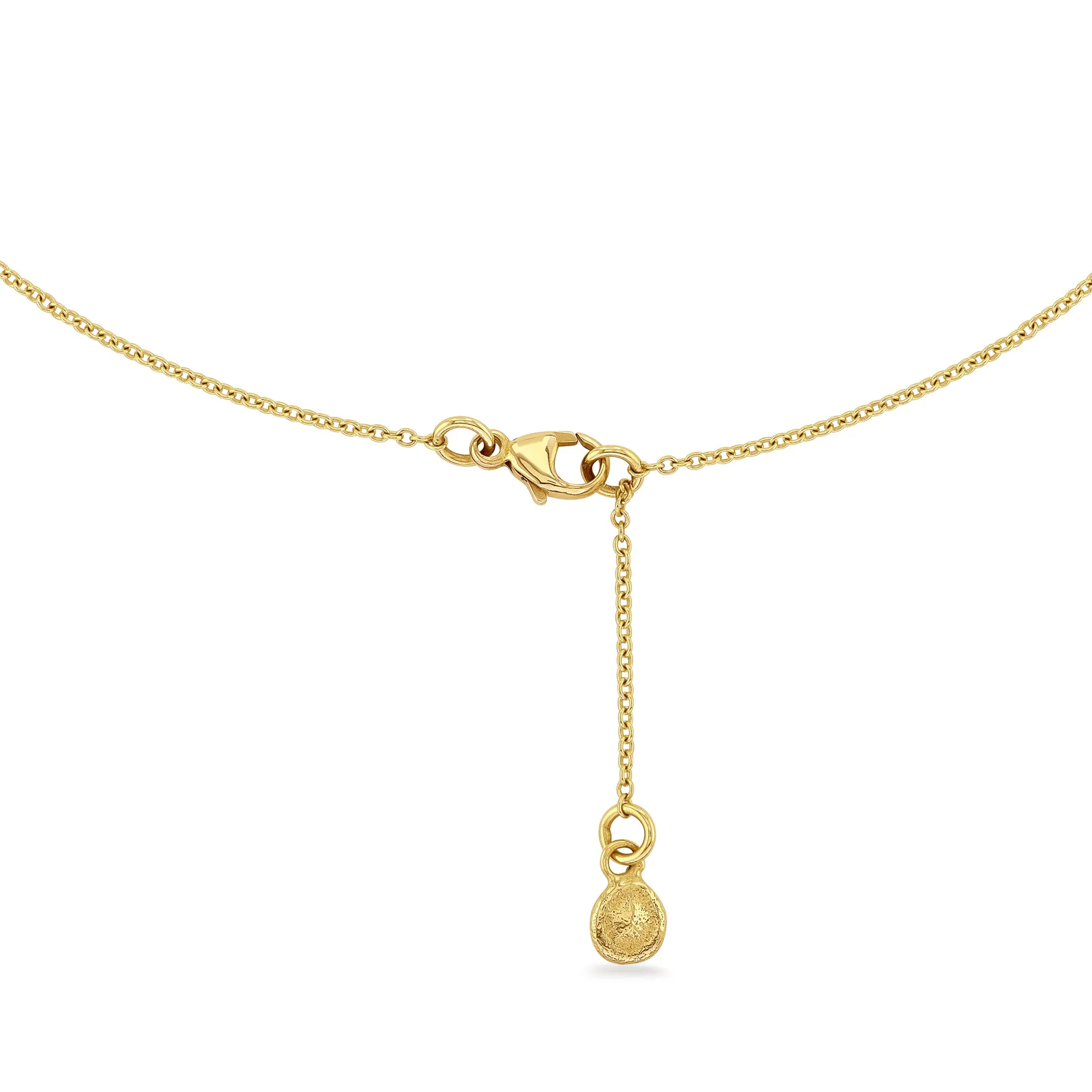 Gold & Diamond Snow Leopard Trapeze Necklace