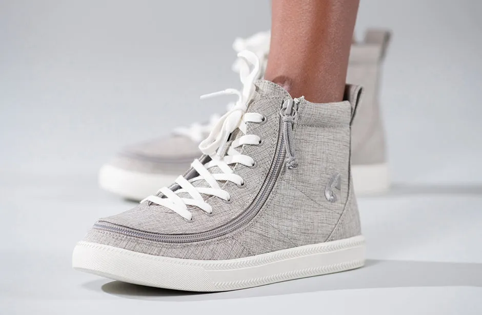 Grey Jersey BILLY Classic Lace High Tops