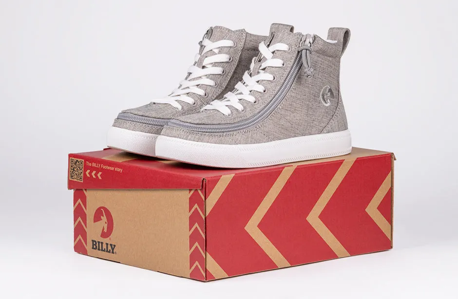 Grey Jersey BILLY Classic Lace High Tops