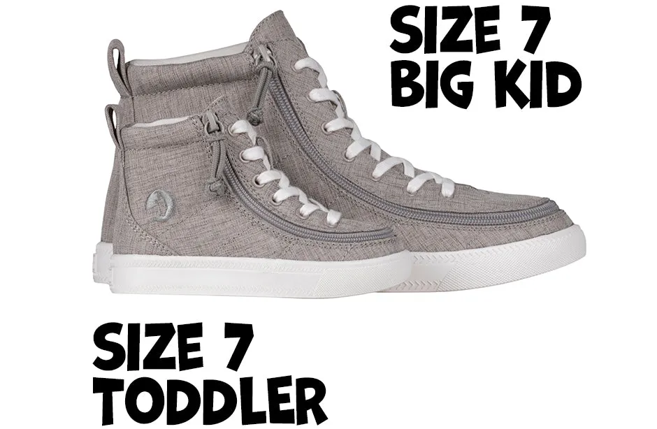 Grey Jersey BILLY Classic Lace High Tops