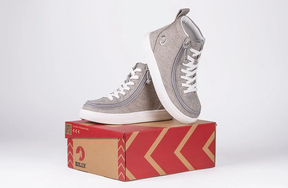 Grey Jersey BILLY Classic Lace High Tops