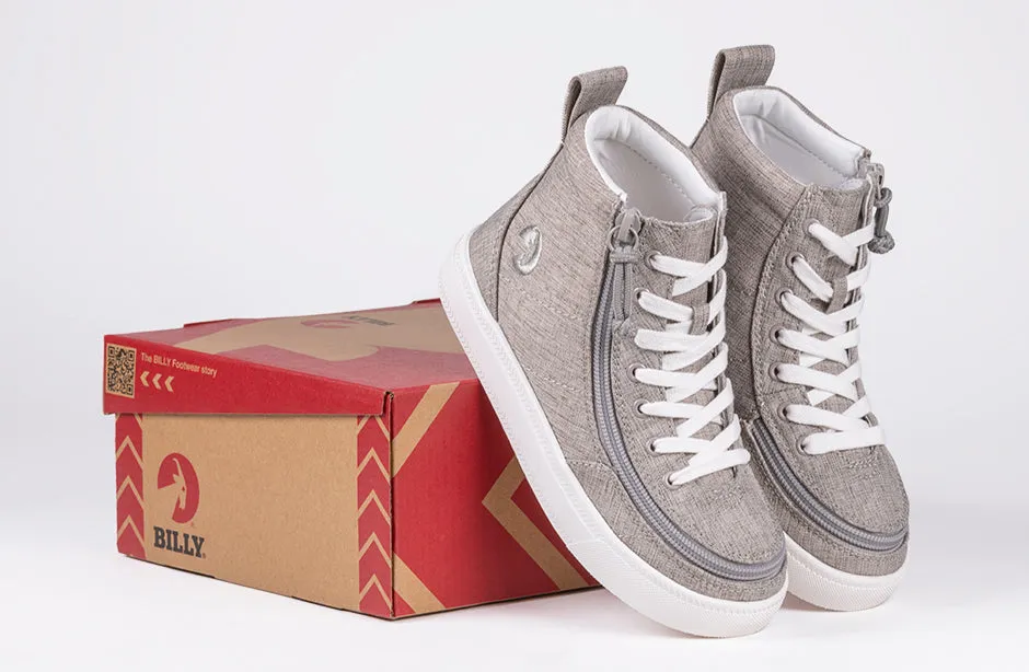 Grey Jersey BILLY Classic Lace High Tops