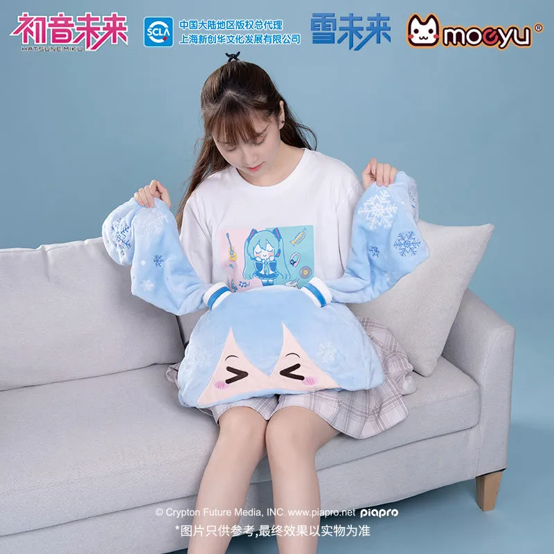 Hatsune Miku - Snow Miku Air Conditioning Blanket with Hat Moeyu