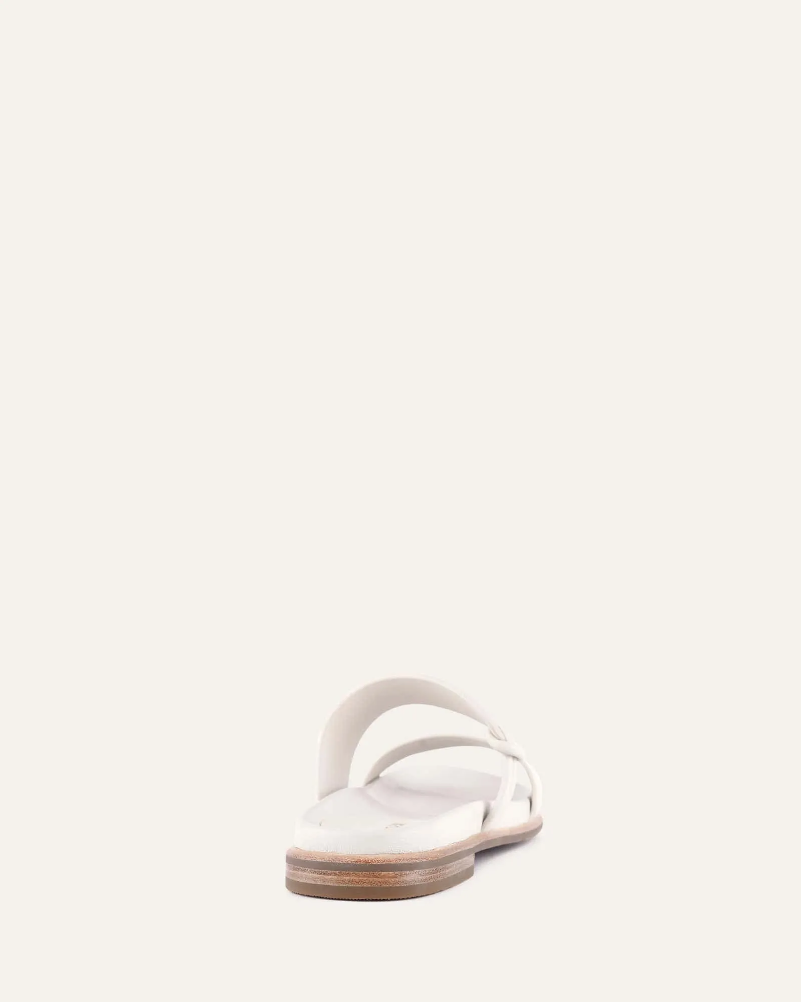 HAYES FLAT SANDALS OFF WHITE LEATHER