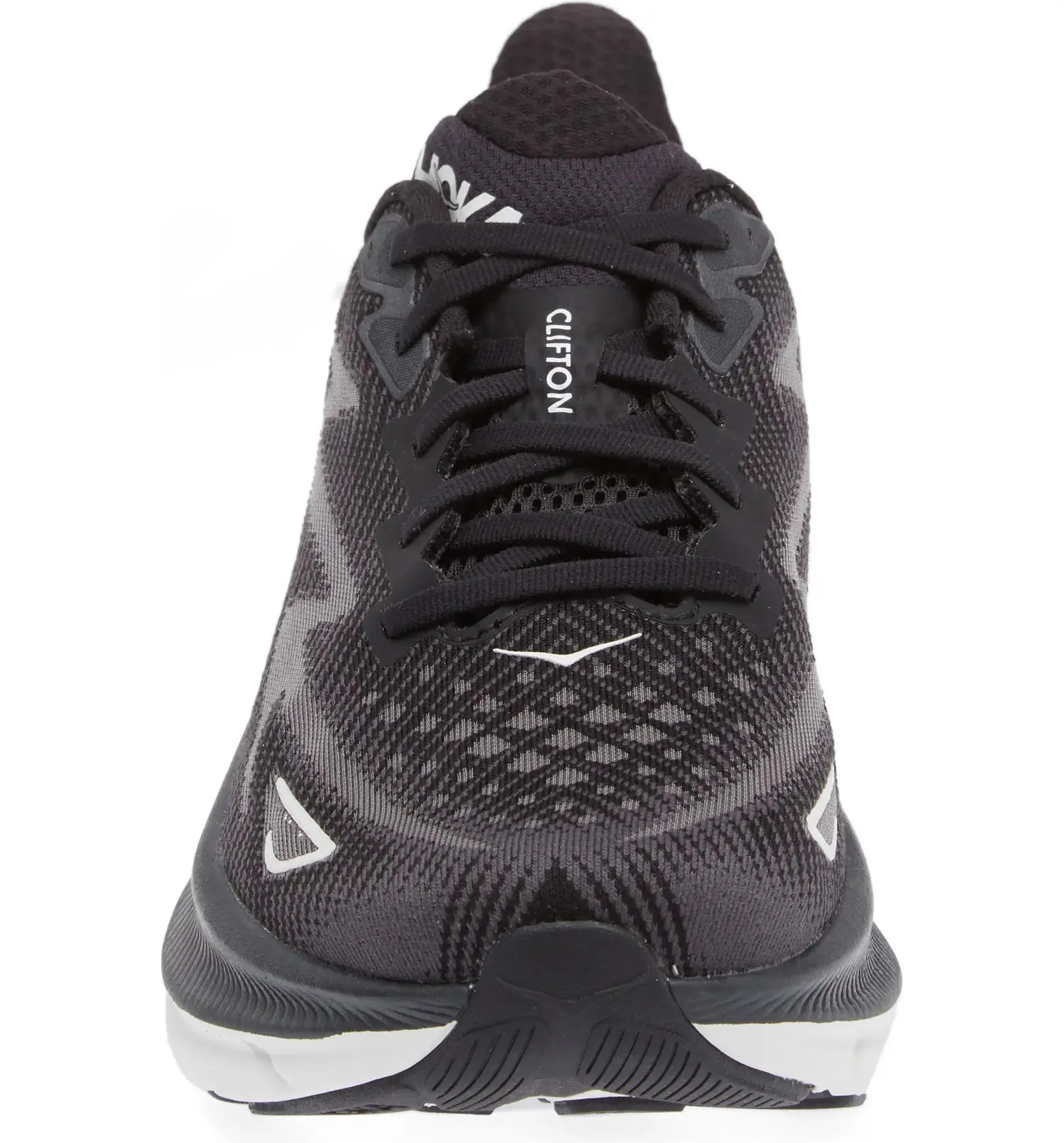 HOKA CLIFTON 9 MENS BLACK/WHITE