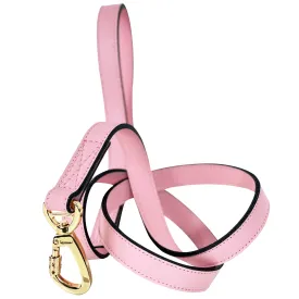 Imperial Dog Leash in Sweet Pink, Golden Shadow & Gold