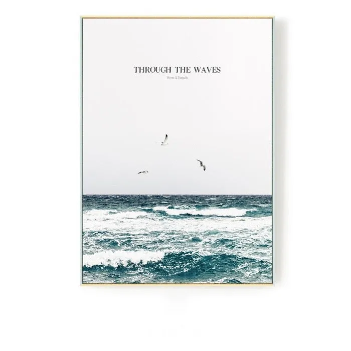 Inspirational Ocean Photographic Wall Art With Frame