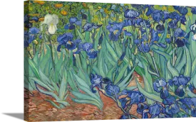 Irises in Blue | Vincent Van Gogh Masters Classic Art in Gallery Wrapped Canvas | Various Sizes