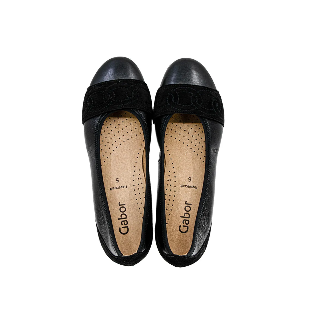 Kette Black Hovercraft Flats