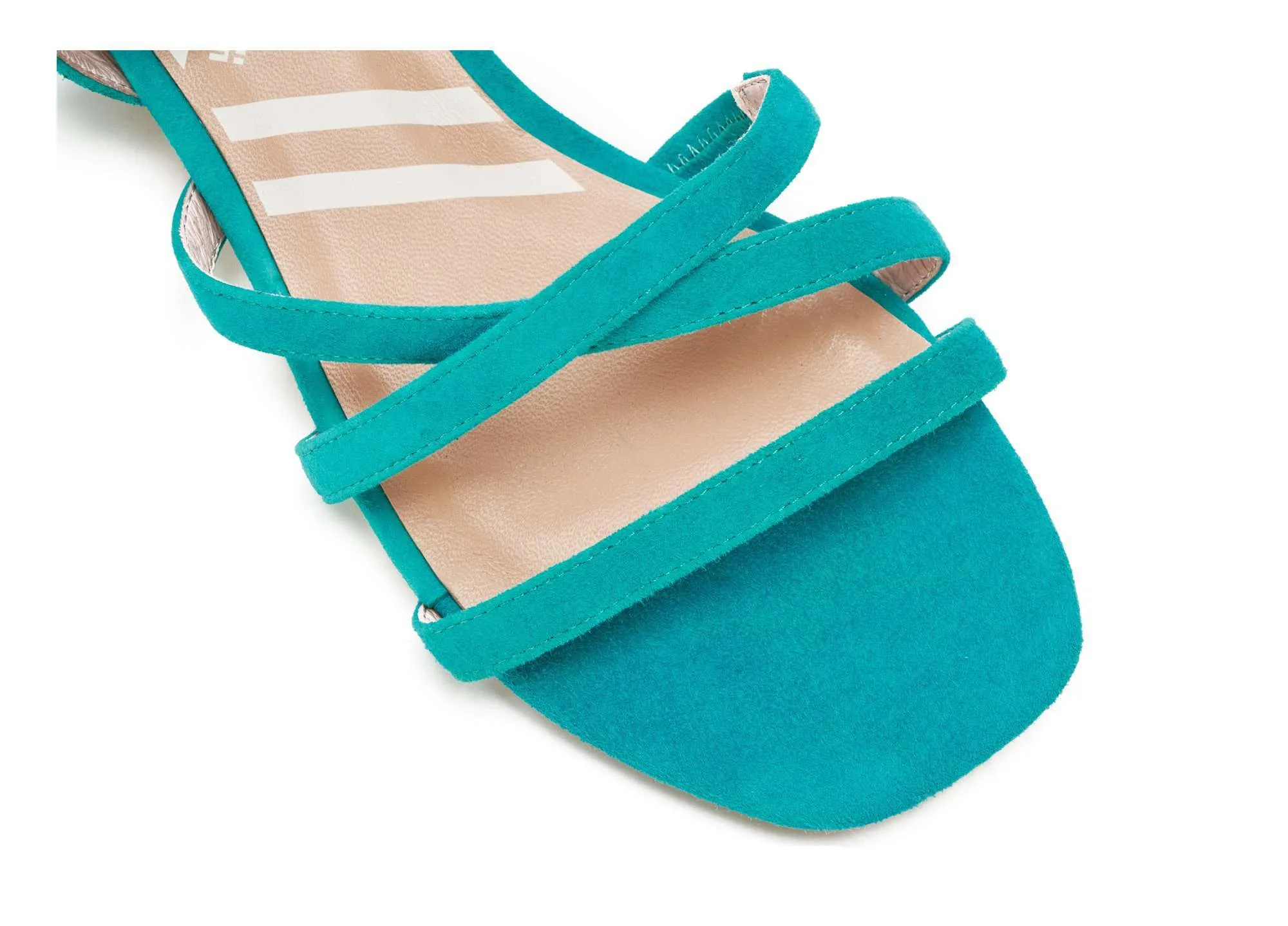 Ladies Strappy Flat Sandal 5320 Teal