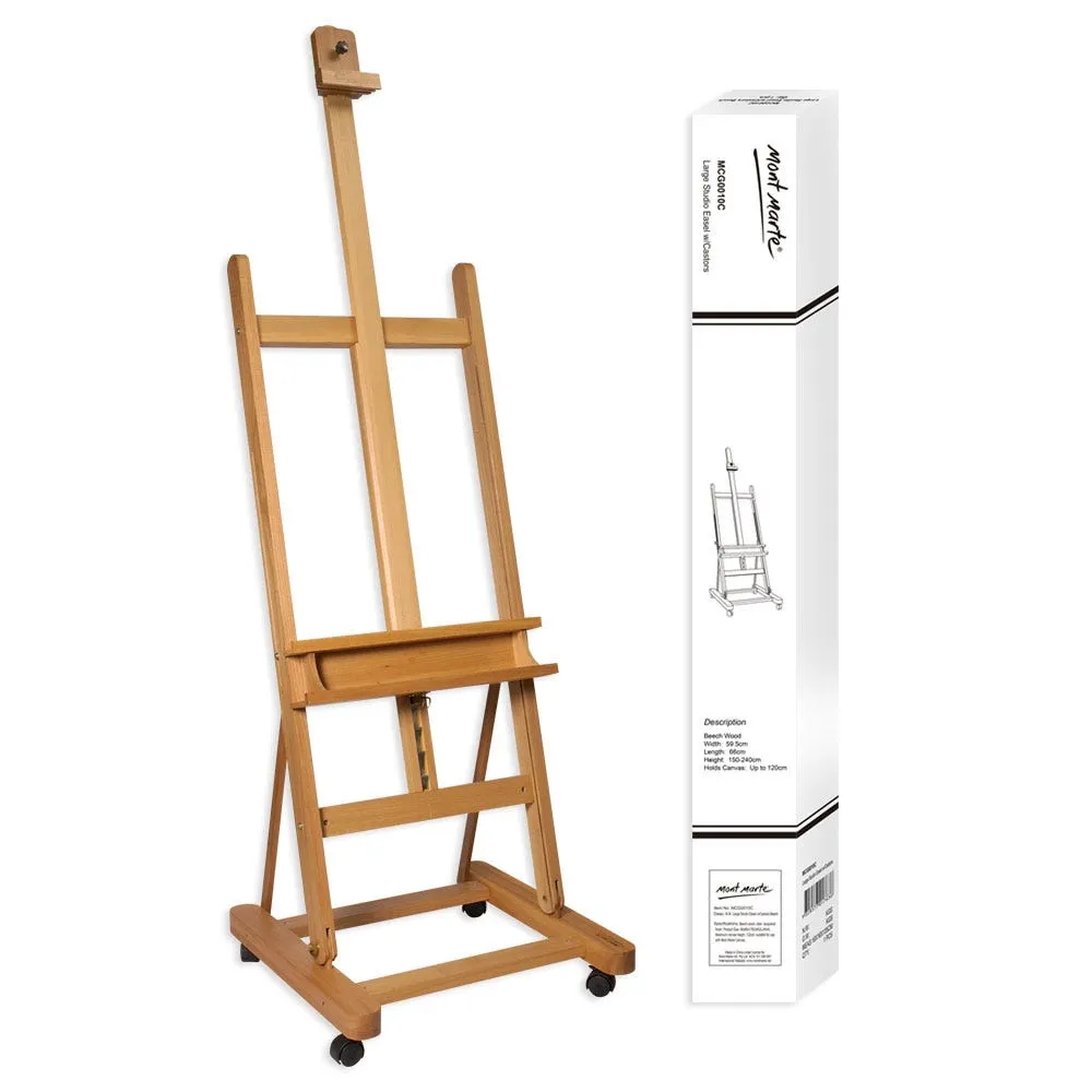 Large Studio Easel with castors