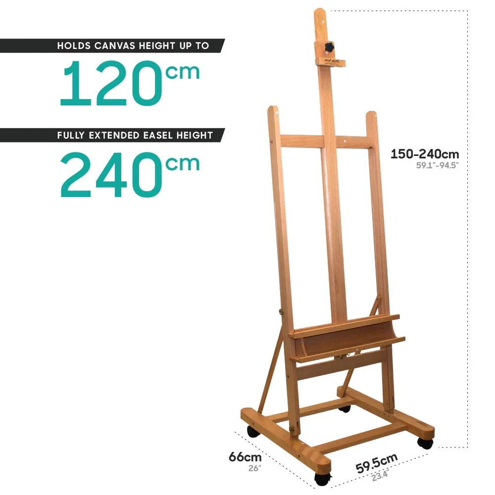 Large Studio Easel with castors