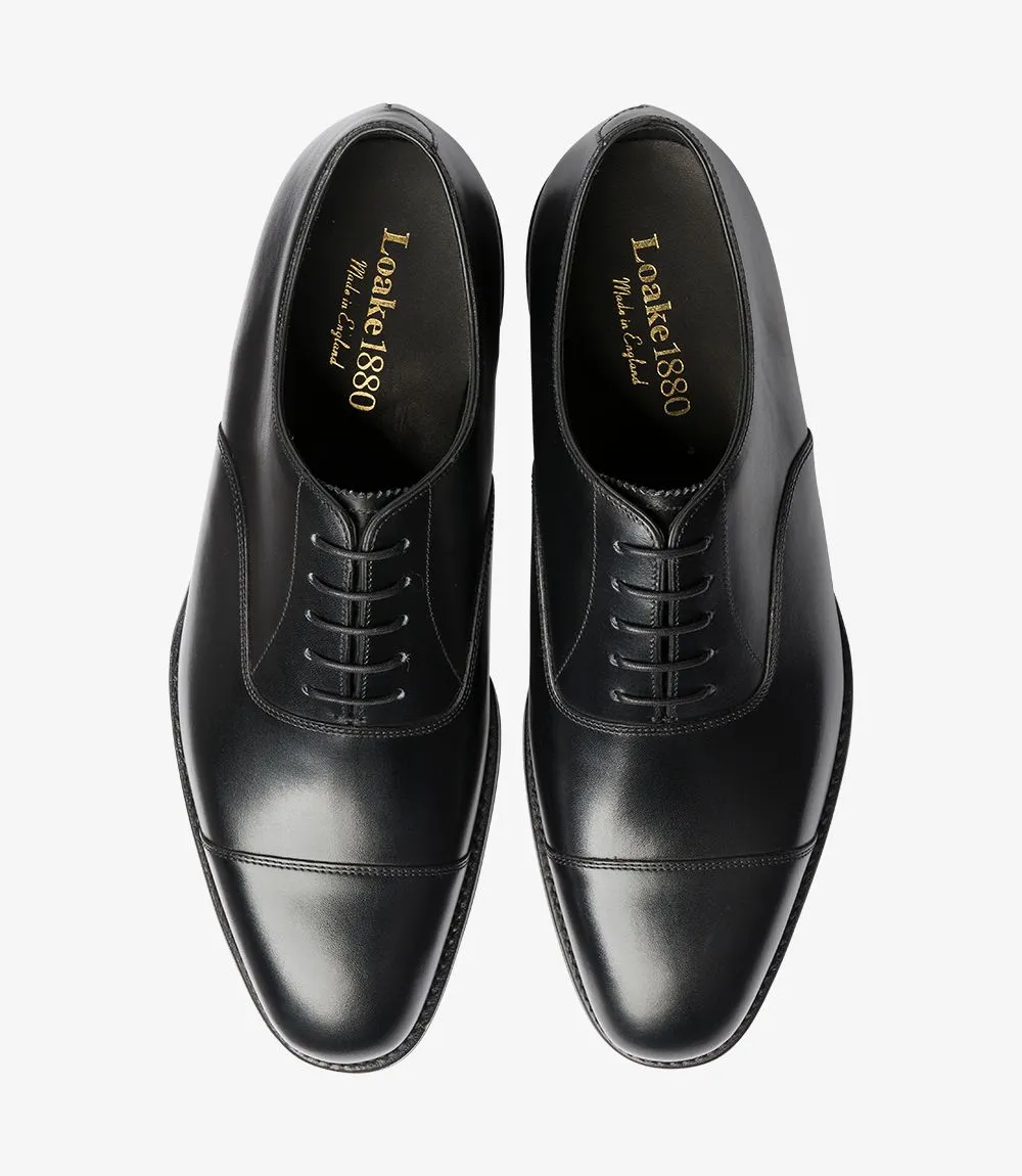 LOAKE Aldwych calf oxford shoe - Black