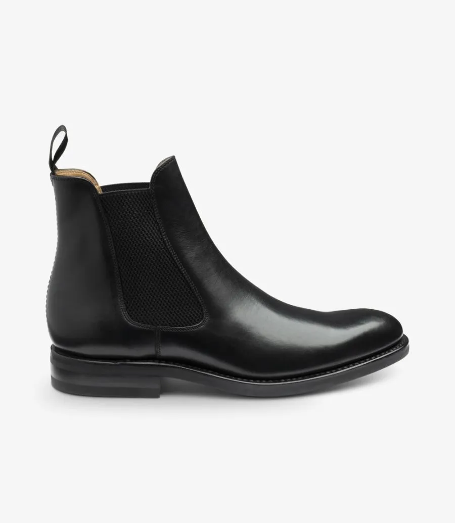 LOAKE - BUSCOT Premium Chelsea Boot - Black Calf