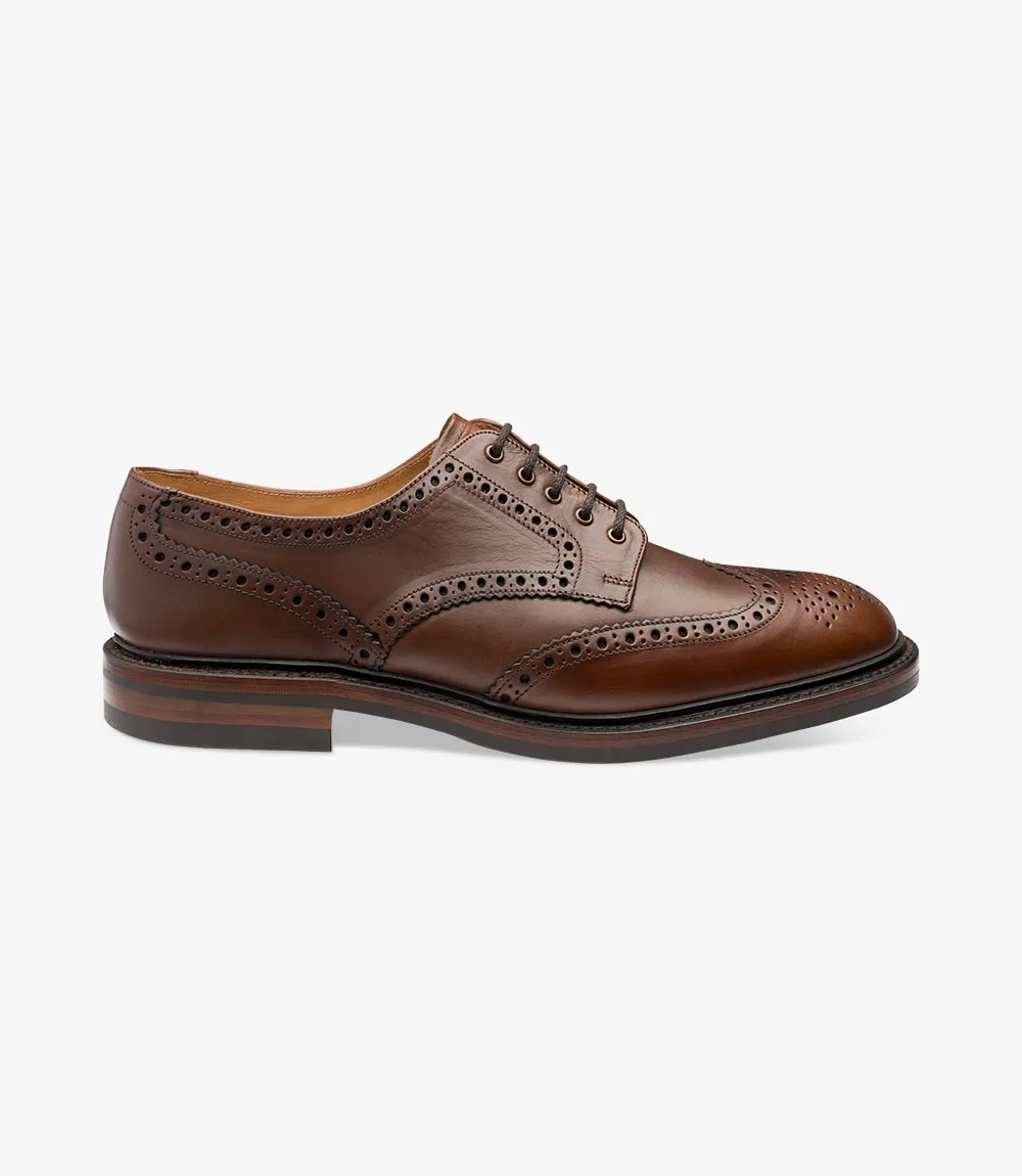 LOAKE Chester Oxford Brogue Dainite - Brown