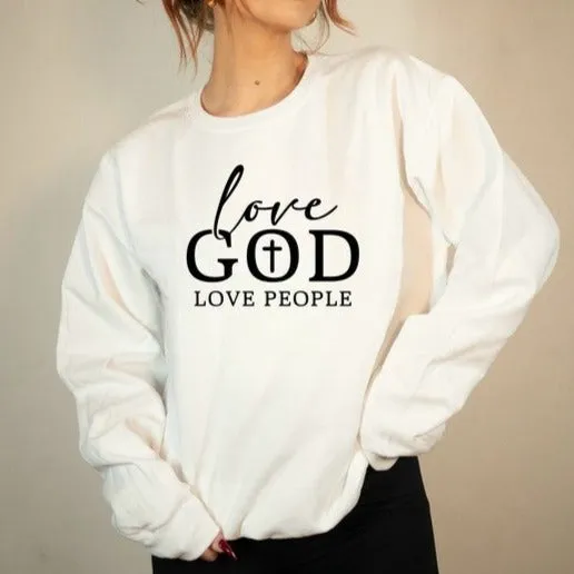 Love God Love People Crewneck Sweatshirt