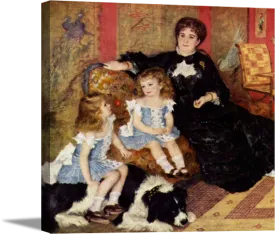 Madame Georges Charpentier and her Children | Pierre Auguste Renoir Masters Classic Art in Gallery Wrapped Canvas | Various Sizes