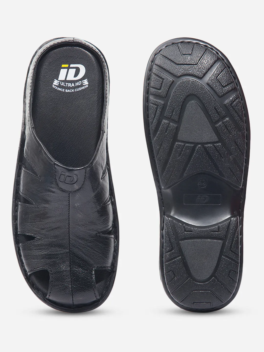 Men Black Sandal / Slipper (ID4208)