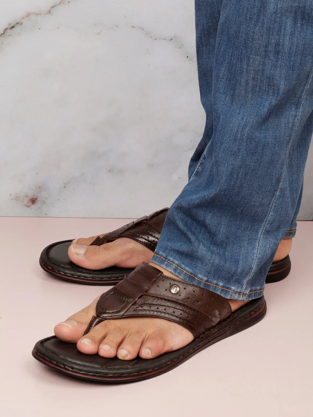 Men Wine Sandal / Slipper (ID4229)