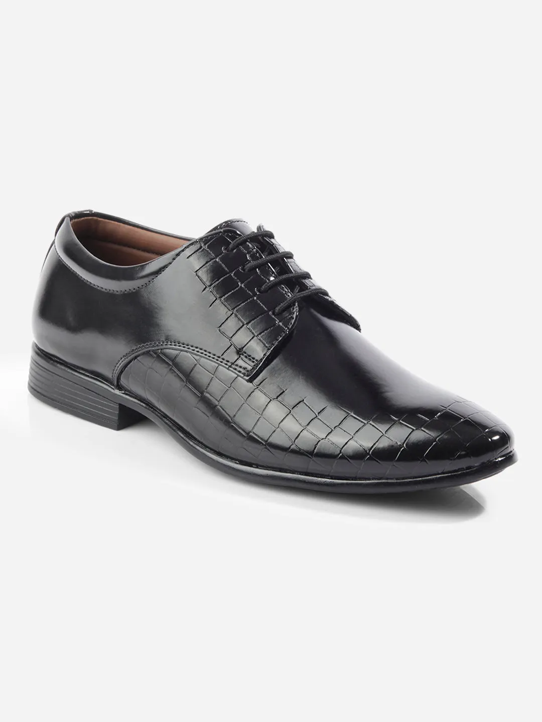 Men's Black Regular Toe Lace Up Formal (IX1072)