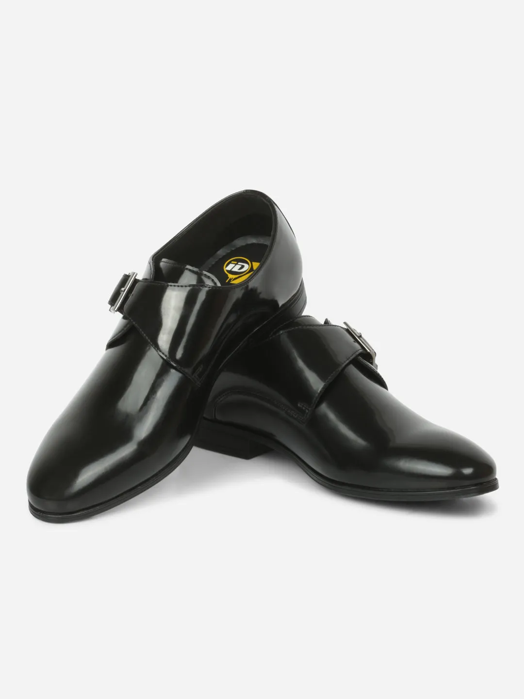 Men's Black Round Toe Monk Formal (IX1081)