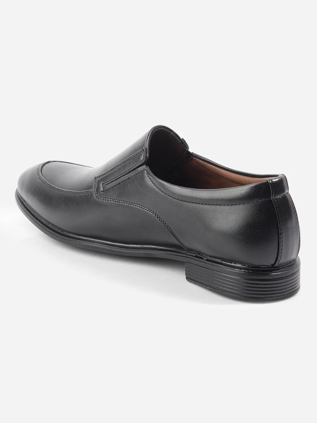 Men's Black Round Toe Slip On Formal (IX1077)