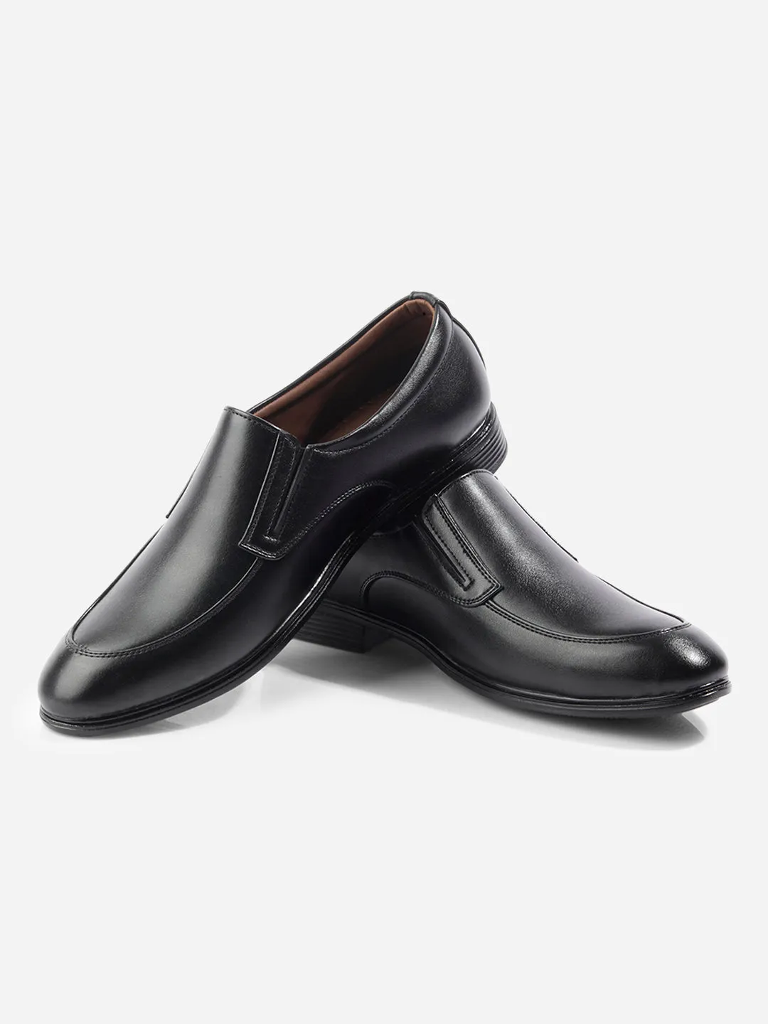 Men's Black Round Toe Slip On Formal (IX1077)