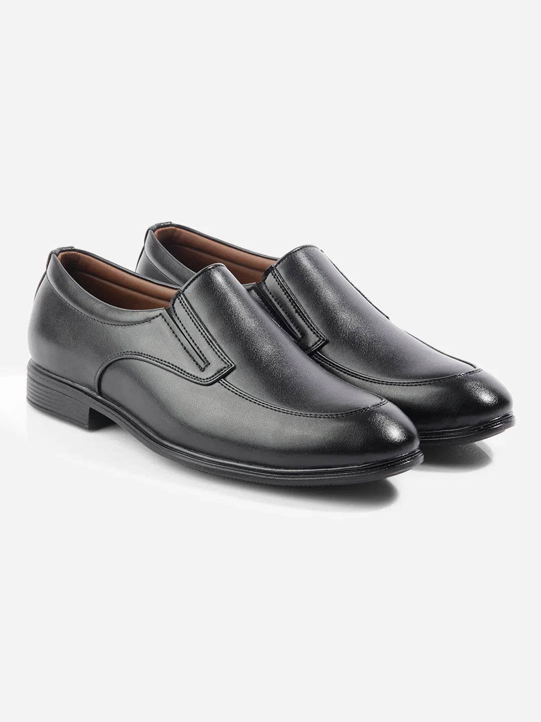 Men's Black Round Toe Slip On Formal (IX1077)