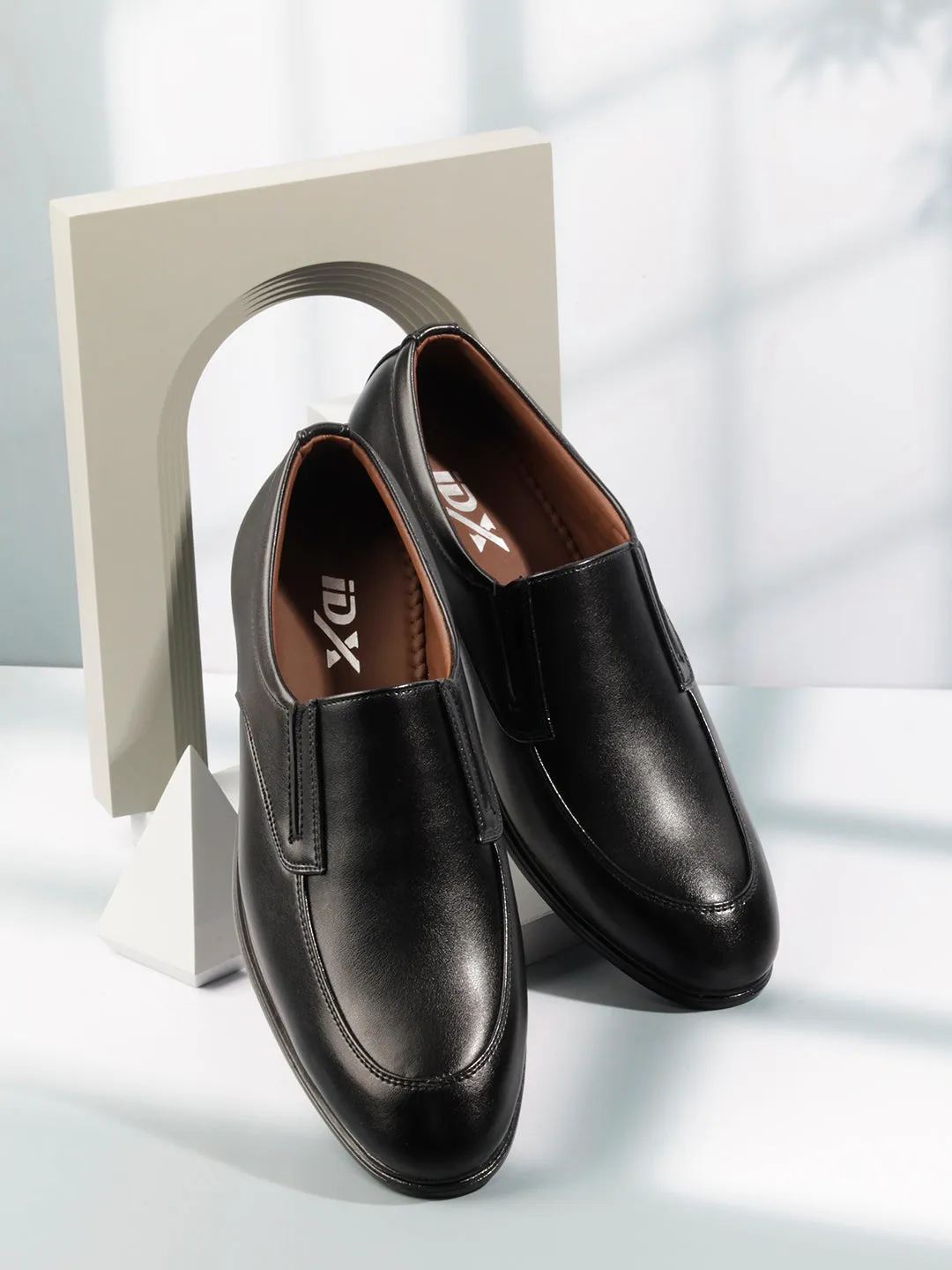 Men's Black Round Toe Slip On Formal (IX1077)