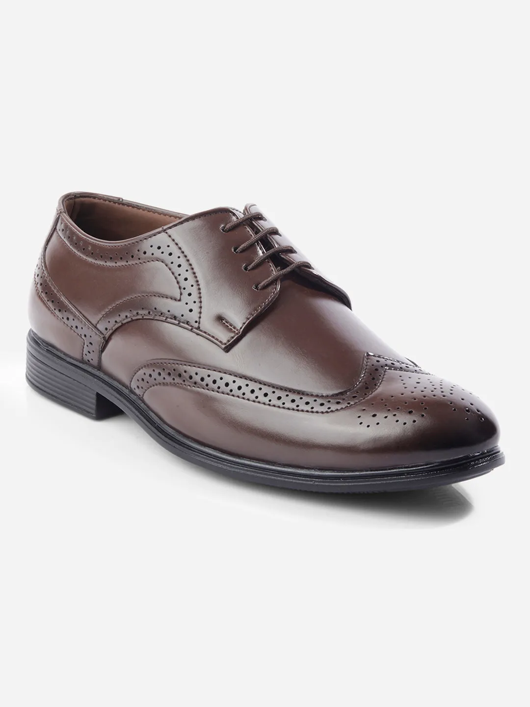 Men's Brown Regular Toe Lace Up Formal (IX1079)