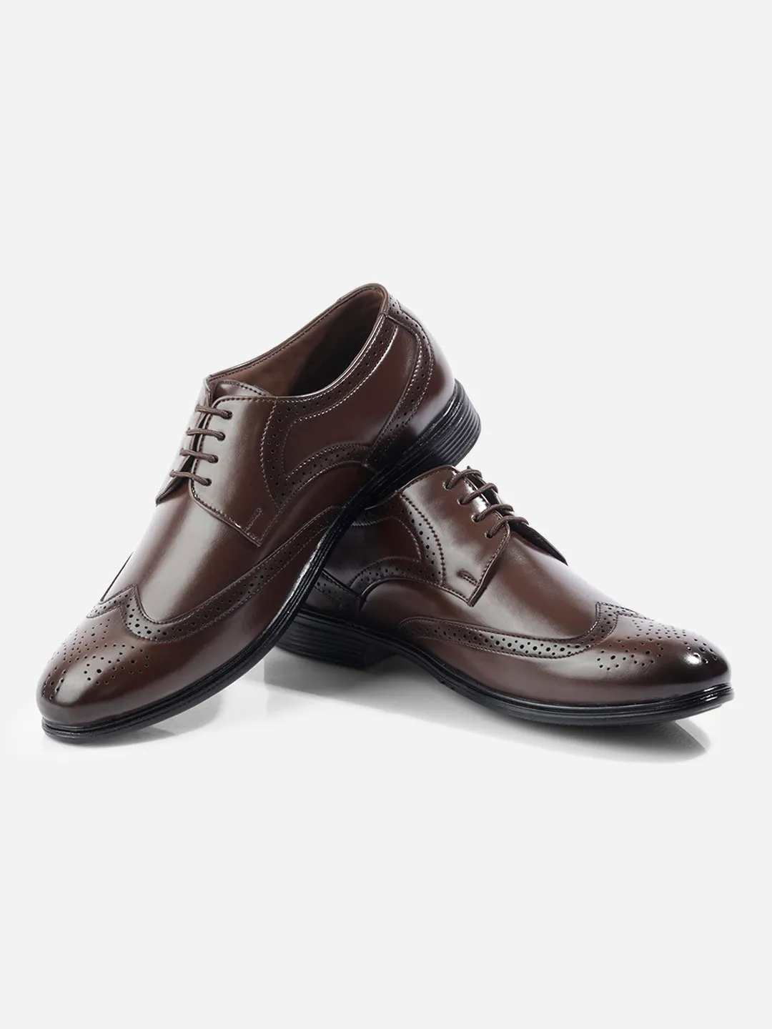 Men's Brown Regular Toe Lace Up Formal (IX1079)