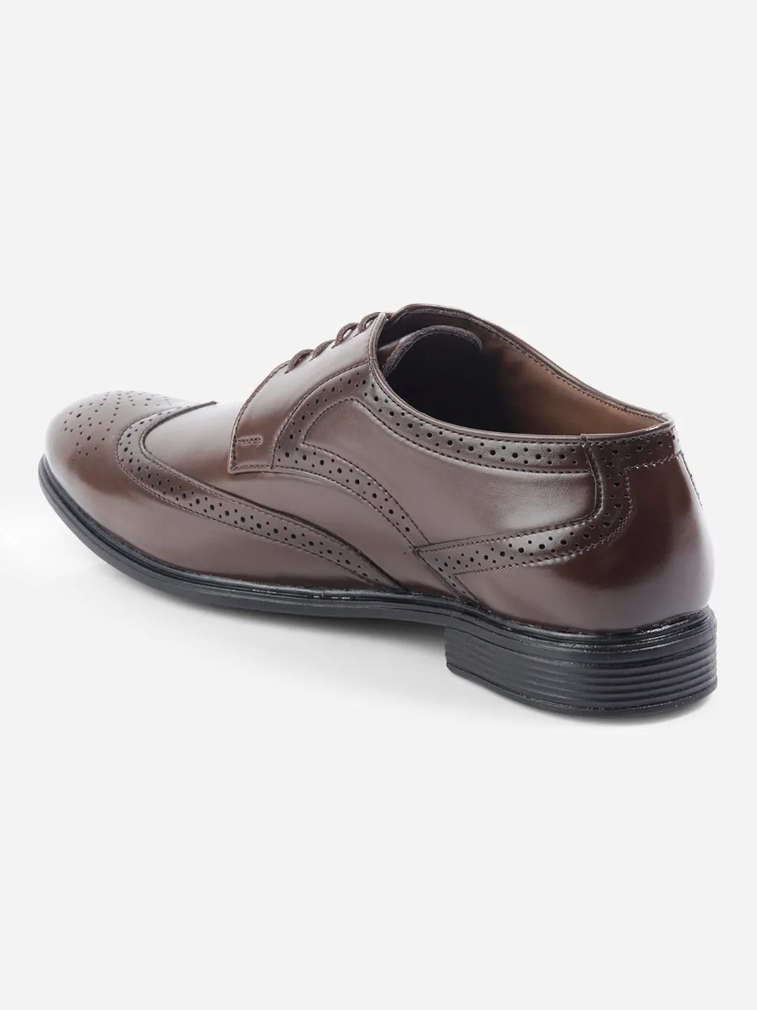 Men's Brown Regular Toe Lace Up Formal (IX1079)