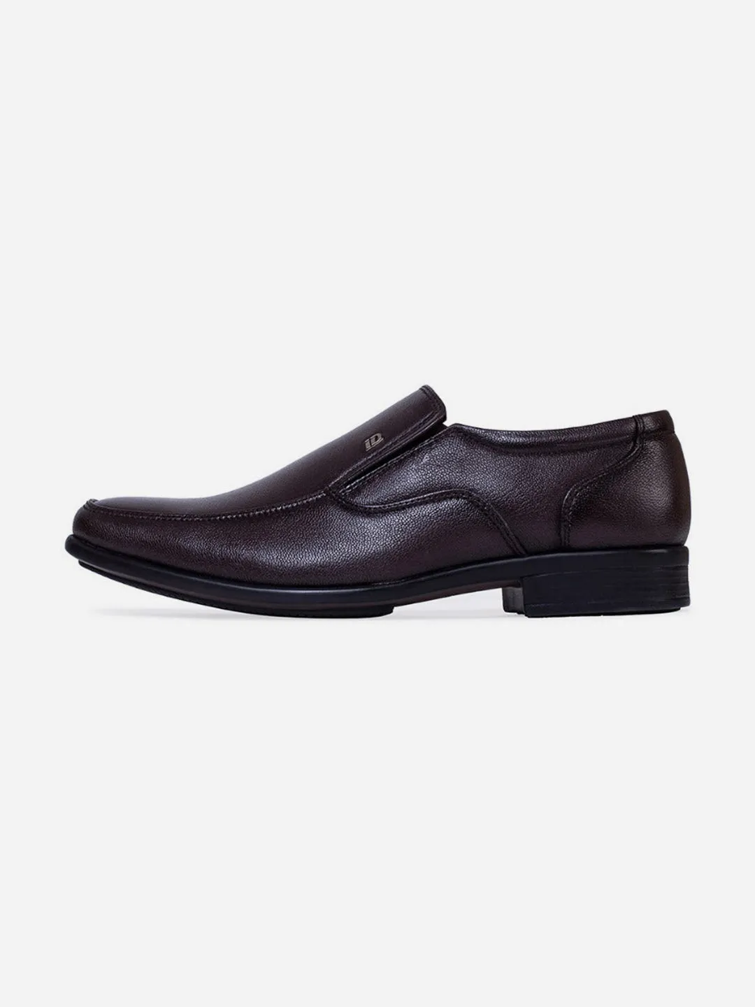 Men's Brown Semi Square Toe Slip On Formal (ID6016)