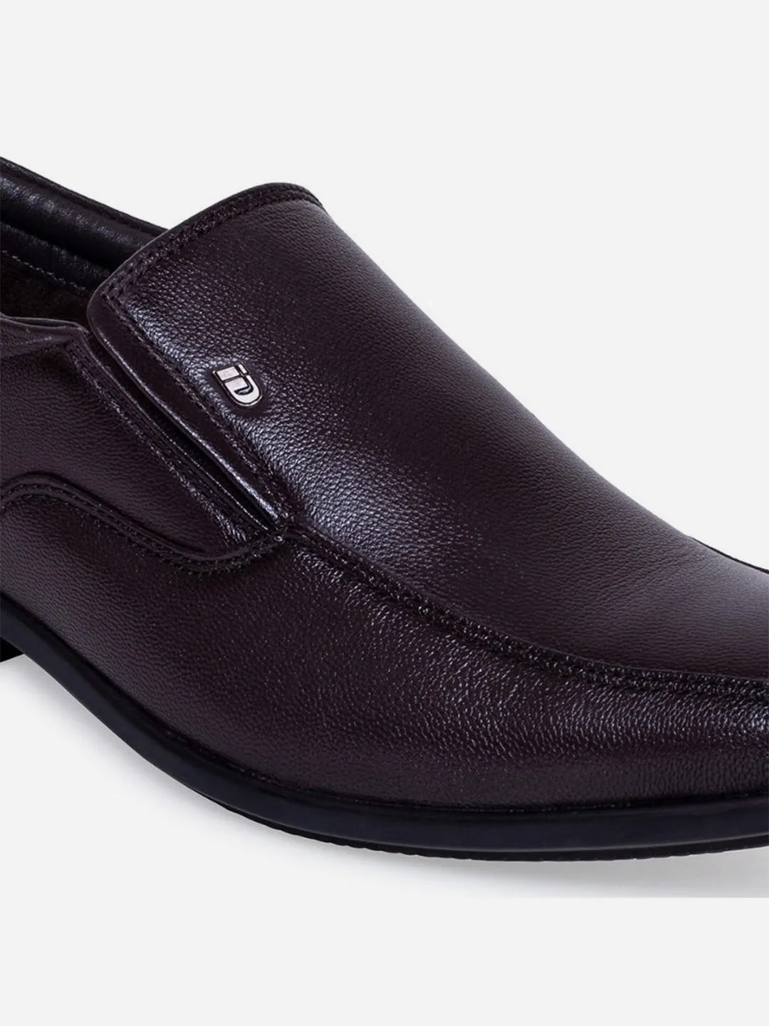 Men's Brown Semi Square Toe Slip On Formal (ID6016)