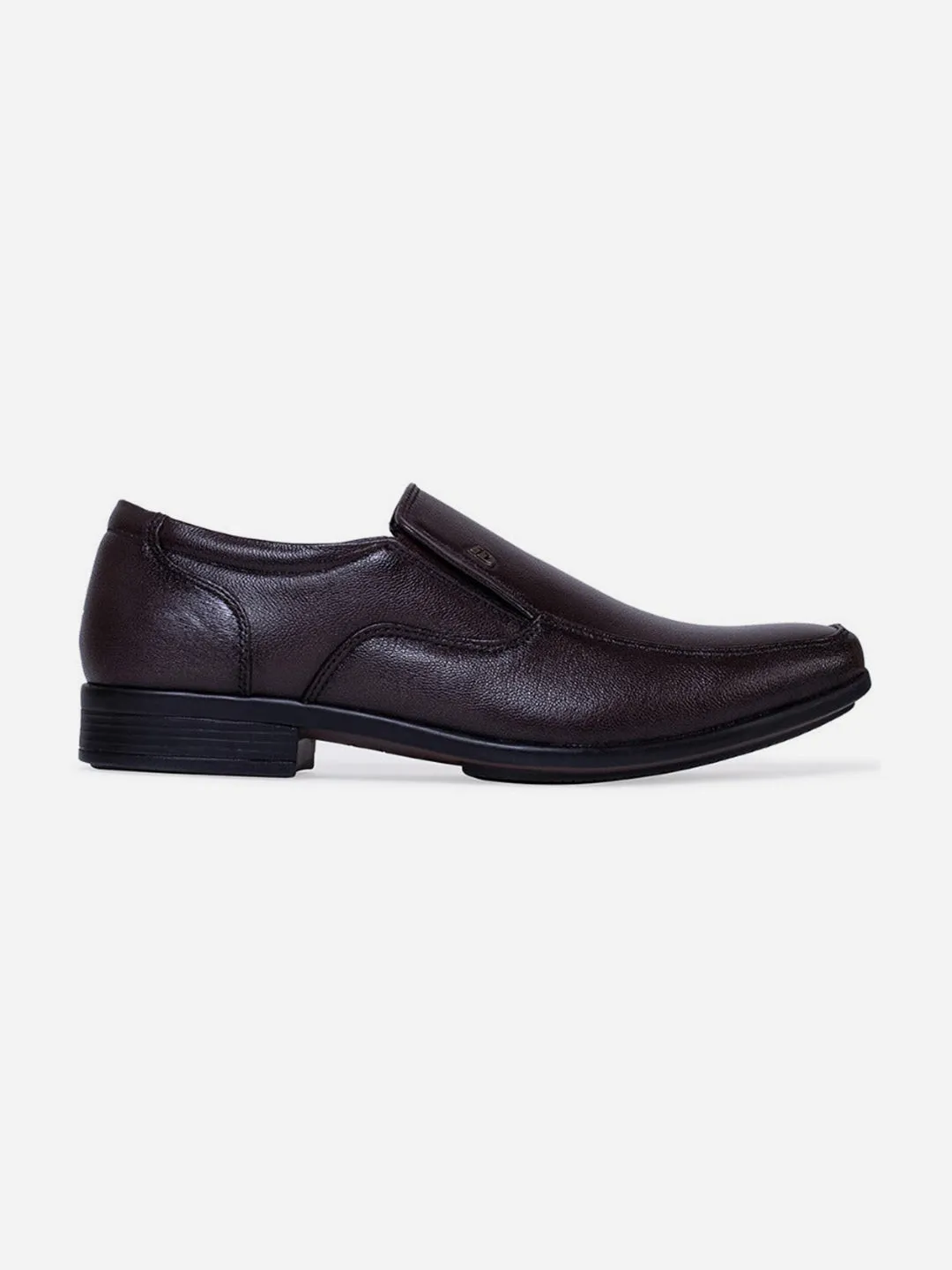 Men's Brown Semi Square Toe Slip On Formal (ID6016)