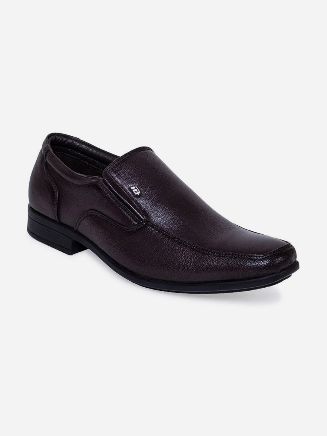 Men's Brown Semi Square Toe Slip On Formal (ID6016)