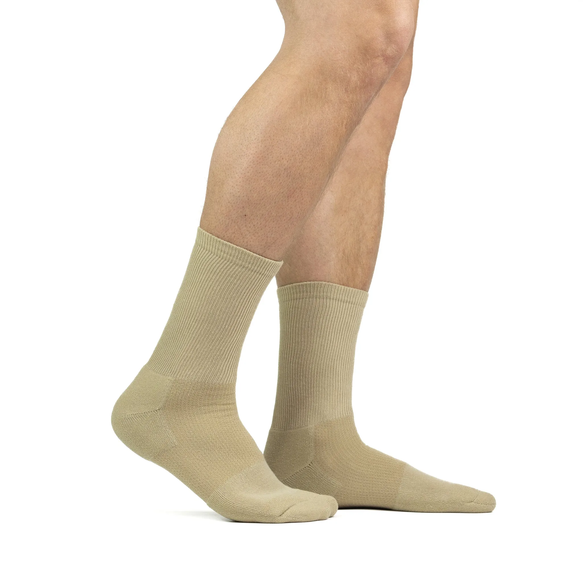 Men's Diabetic Lightweight Crew Sock - 2 Pack