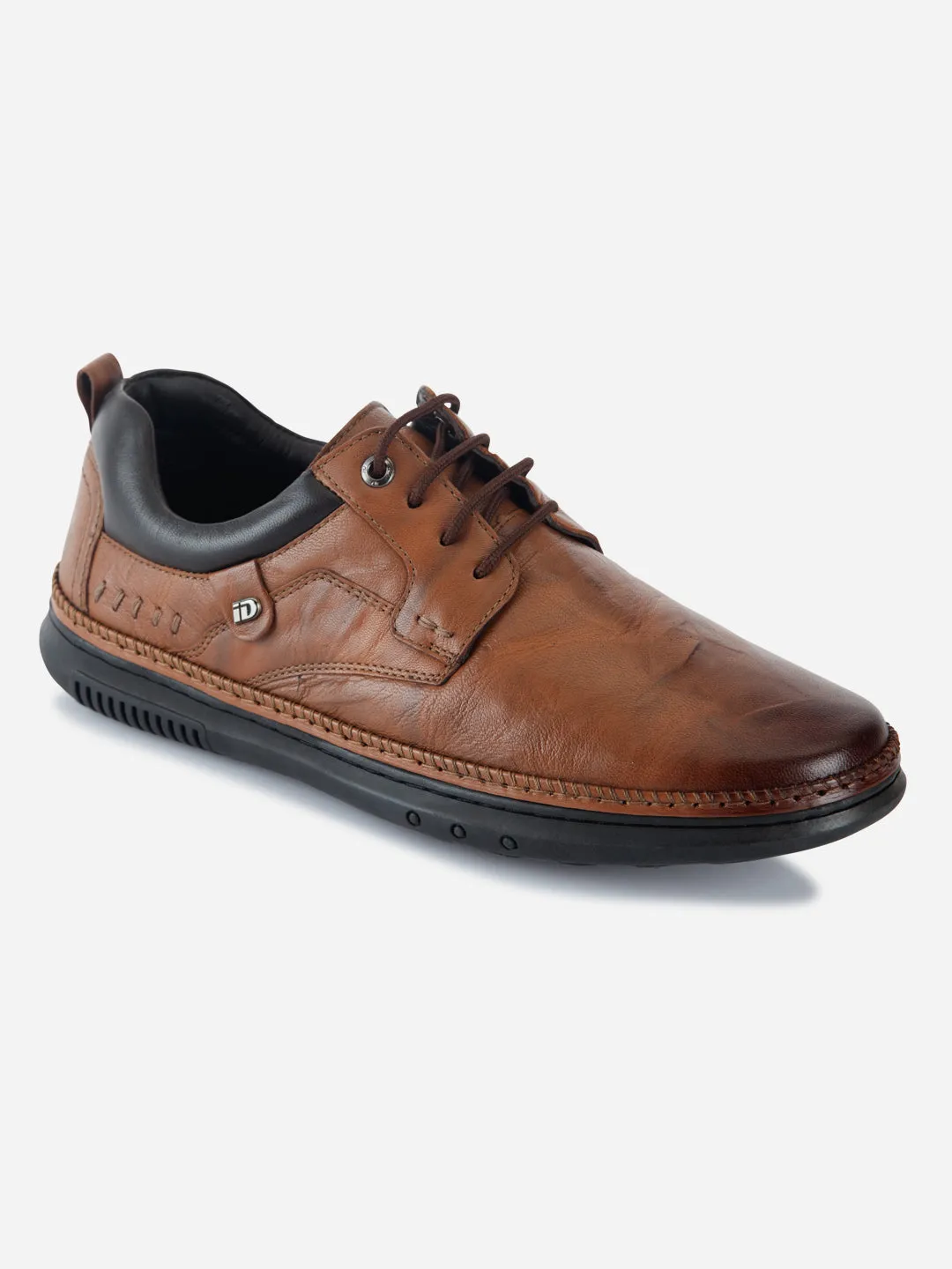 Men's Tan Dual Tone Comfort Lace Up (ID1118)