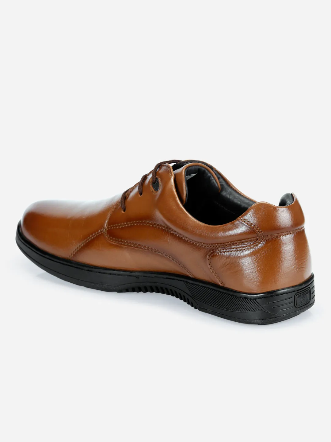 Men's Tan Round Toe Lace Up Semi Formal (ID2167)