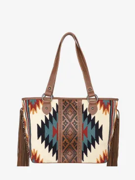 Montana West Aztec Tapestry Fringe Concealed Carry Tote